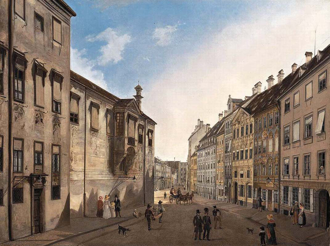 Munich The Residenzstrasse in Front of the Max-Joseph-Platz